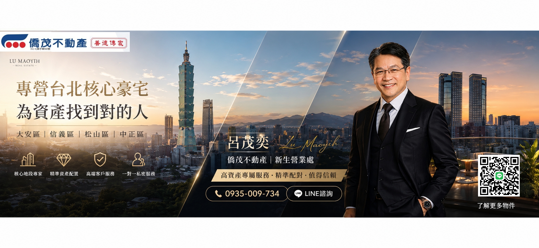 呂茂奕房地產服務網,僑茂不動產幸福團隊,僑茂不動產新生營業處